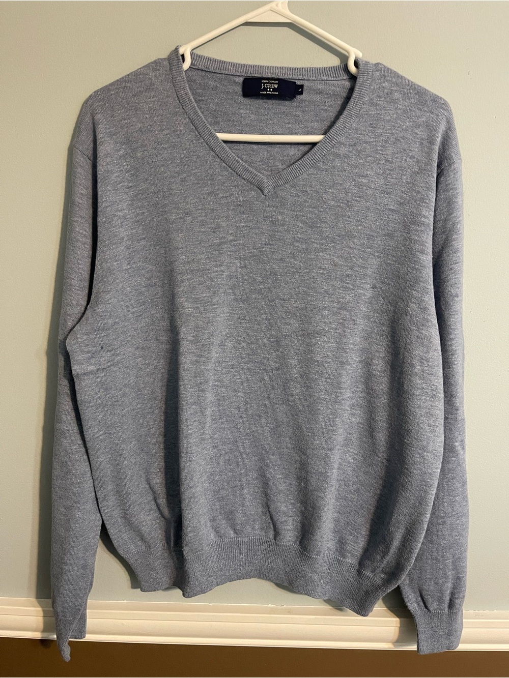 Blue V-Neck Sweater